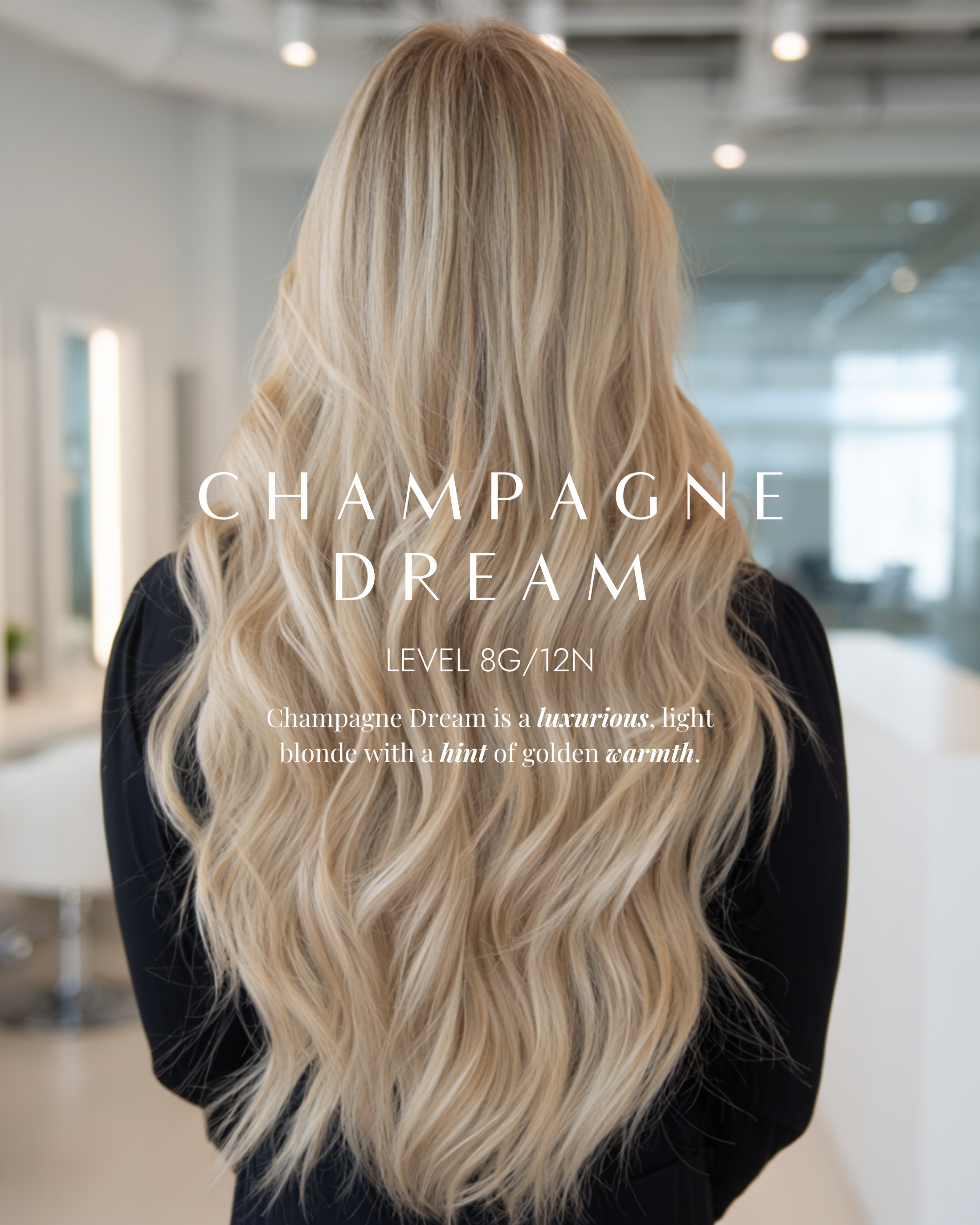 #shade_champagne-dream | Onlypro O-Weft Genius Weft Champagne Level 8n/12n, Blonde Highlighted, Genius Weft Extensions
