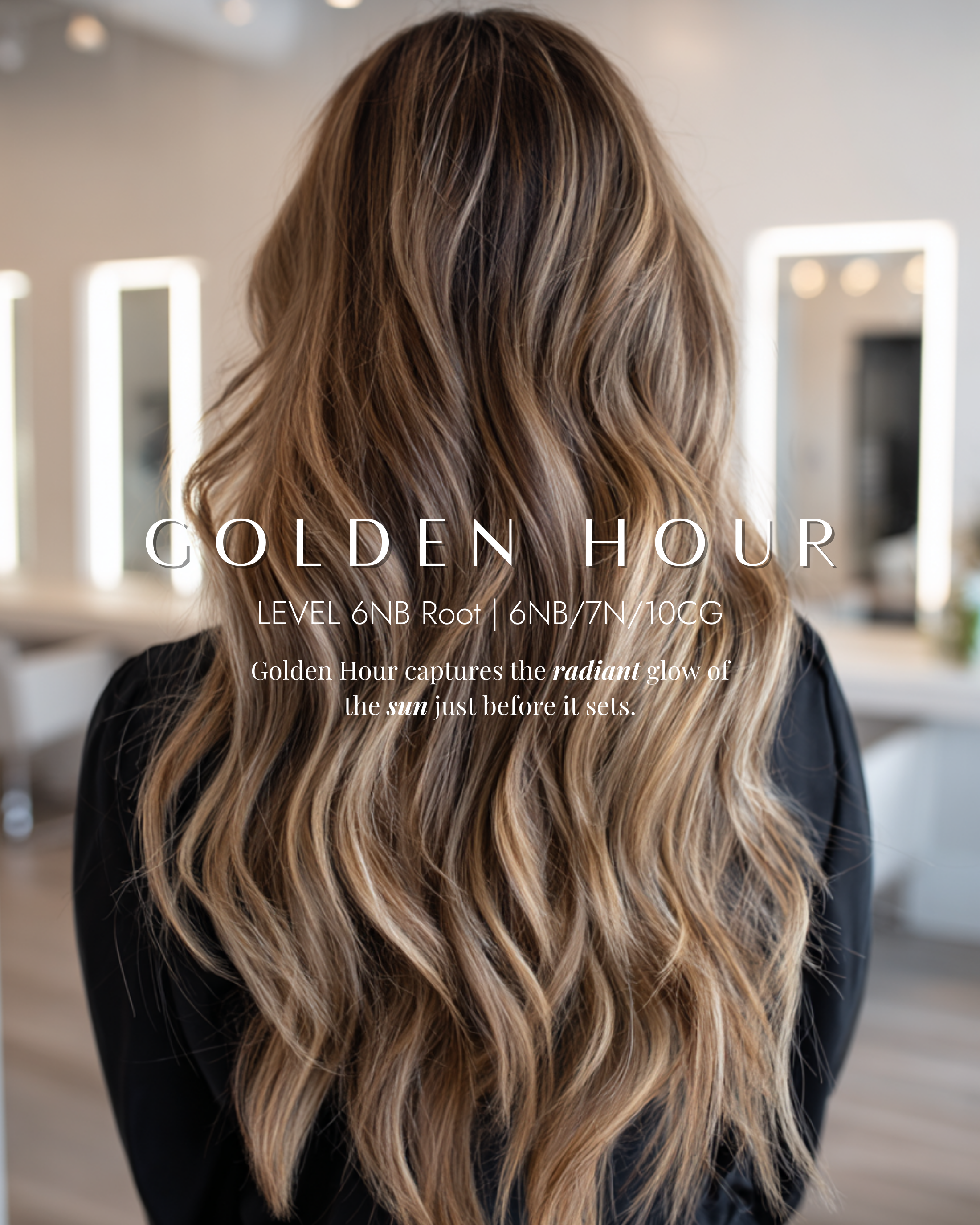#shade_golden-hour | Onlypro O-Weft Genius Weft Golden Hour, Level 6NB, Rooted Dimensional Weft Extensions