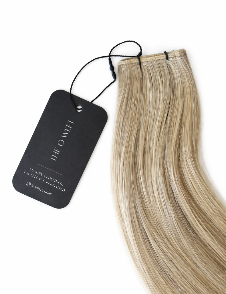 #collection-only-1 Onlypro O-Weft Genius Weft thin track macro showing reinforced 2 mm weft construction for stylists
