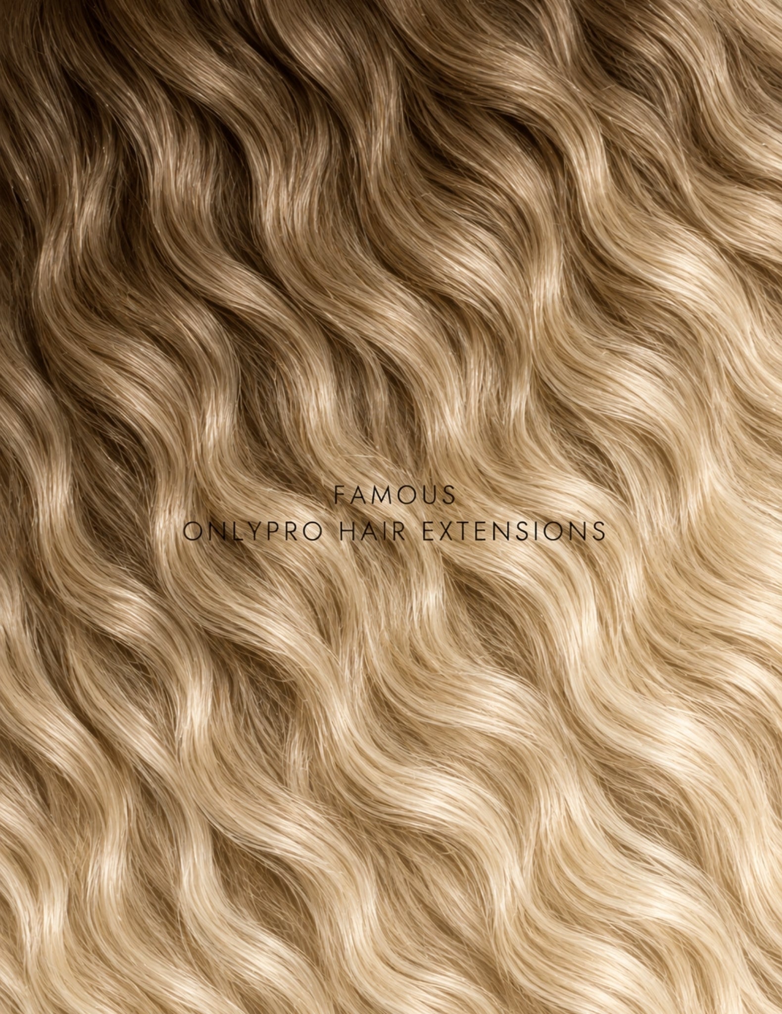 #shade_famous | Onlypro O-Weft Genius Weft Famous Level 8G/12N, Dimensional Blonde Balayage, Genius Weft Beach Wave Extensions