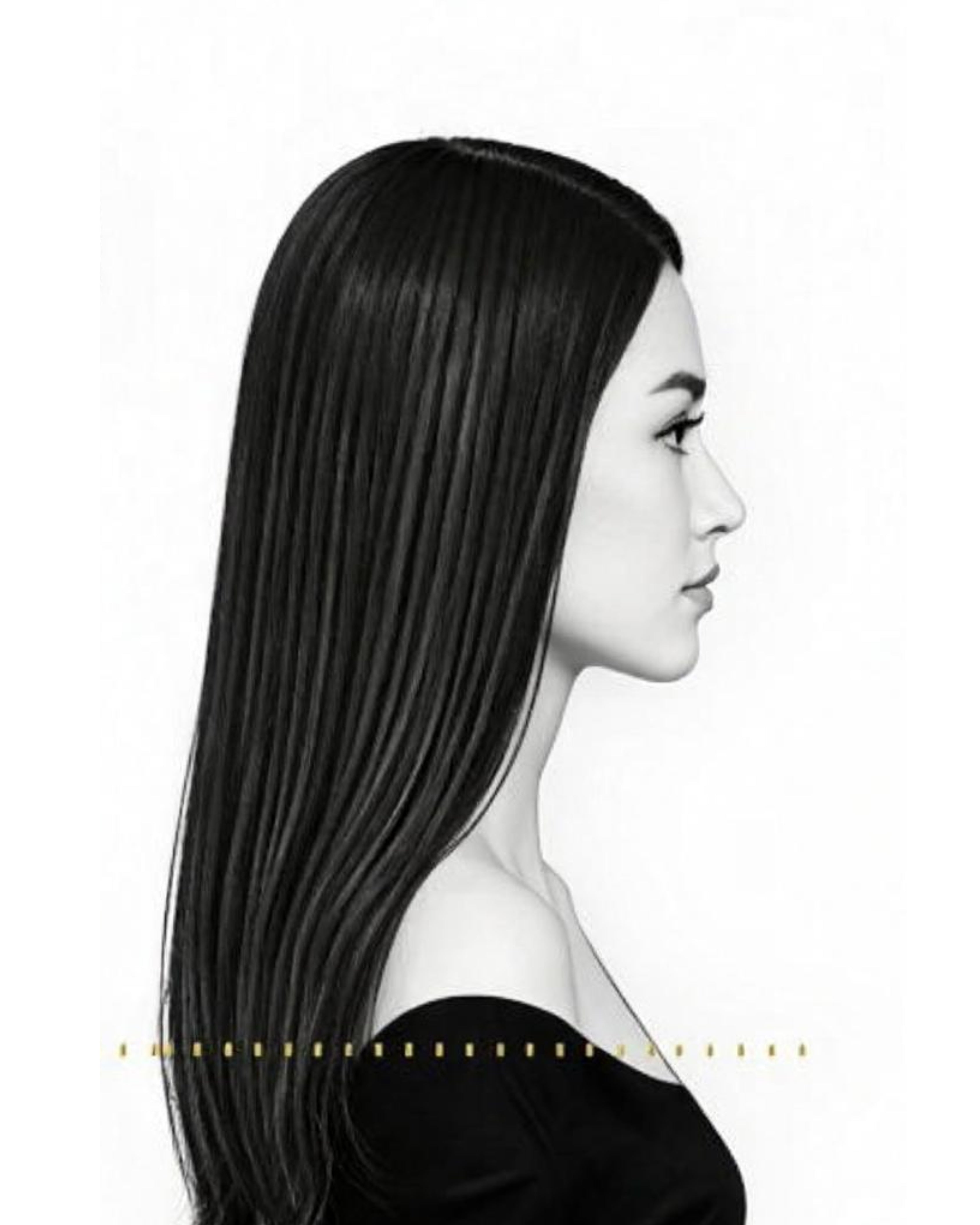 Mid back length hair reference