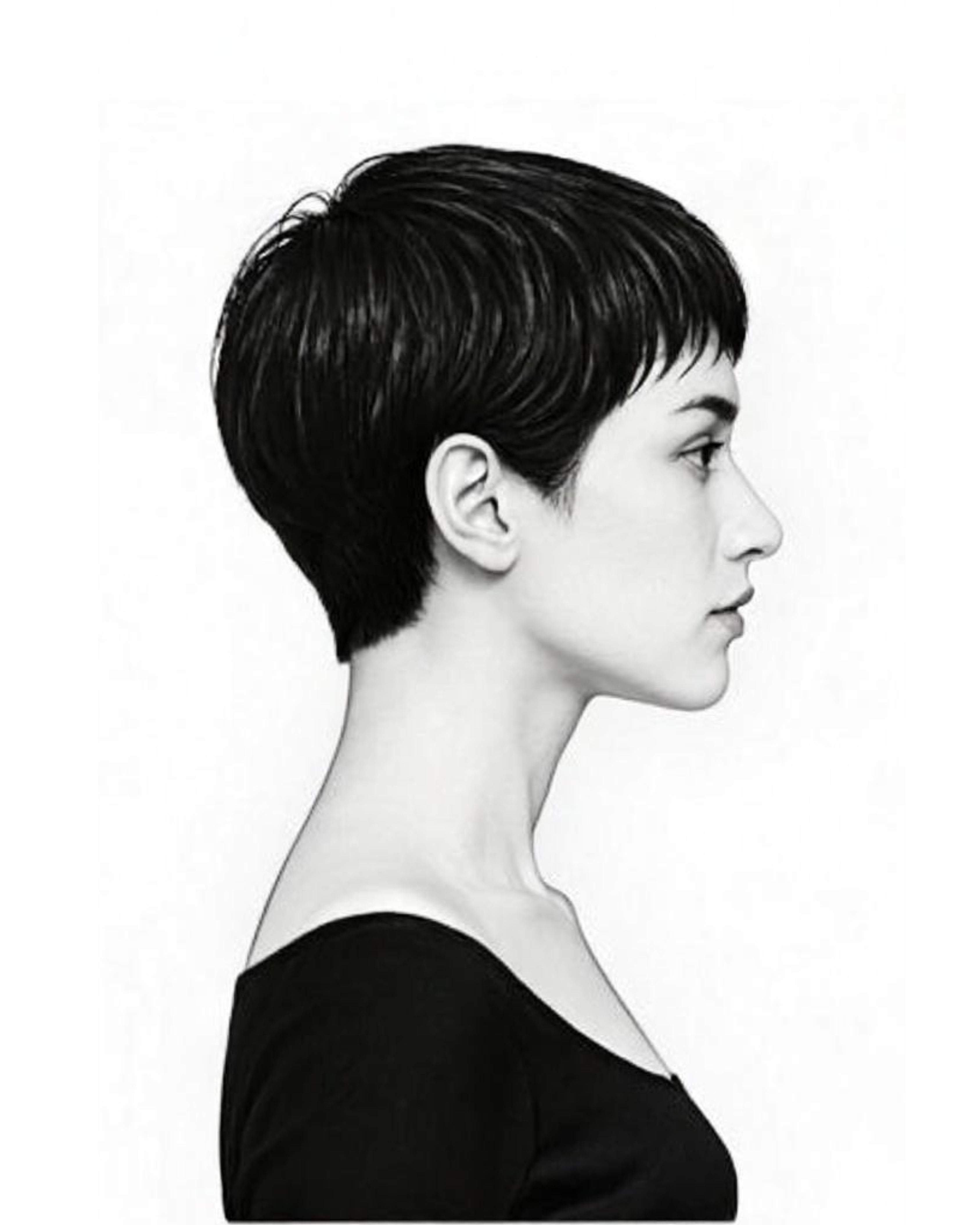 Pixie length hair reference